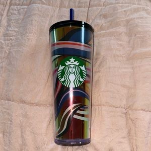 Swirled Starbucks cold cup